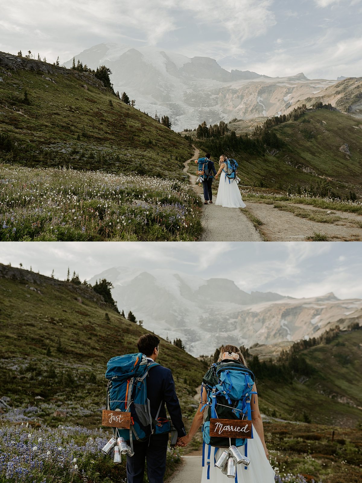 Paradise Mount Rainier Backpacking Elopement