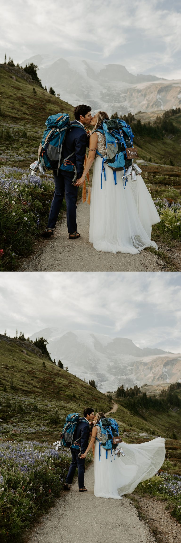 Paradise Mount Rainier Backpacking Elopement