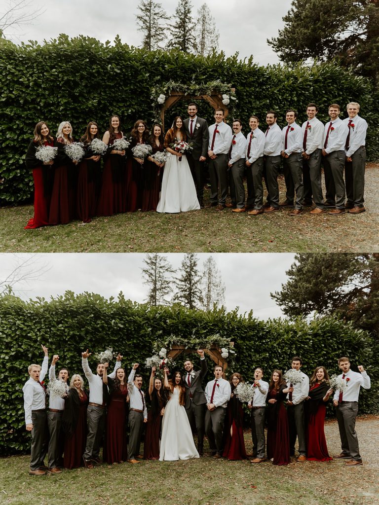 Full bridal party photos
