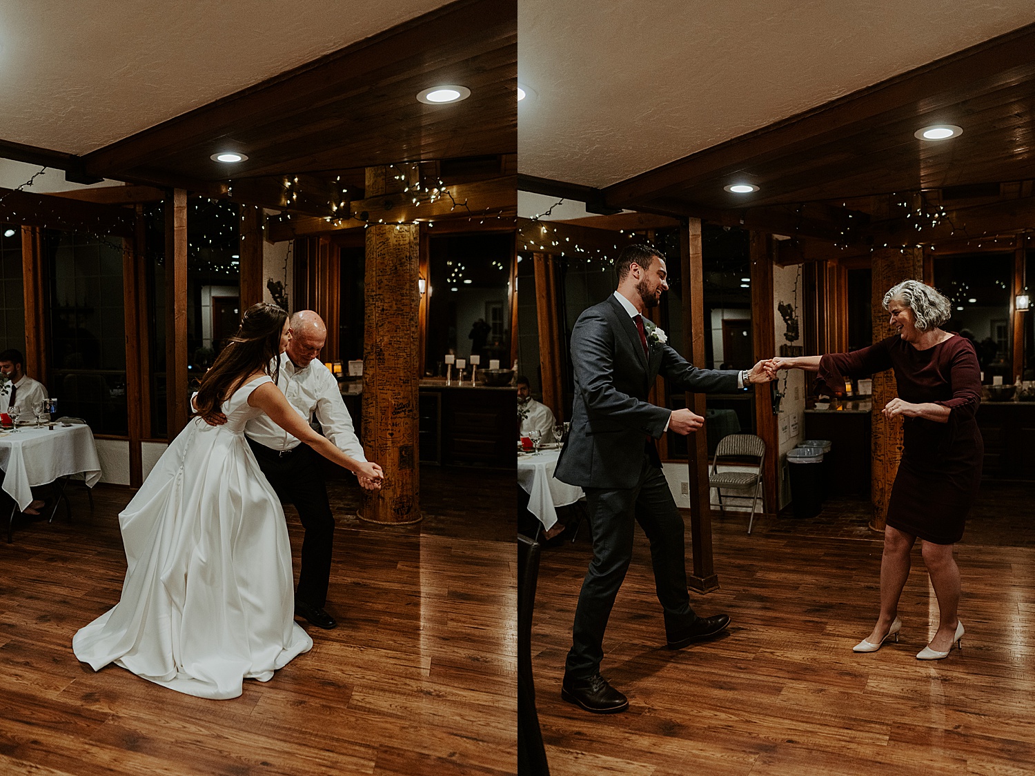Father-daughter dance and Mother-son dance