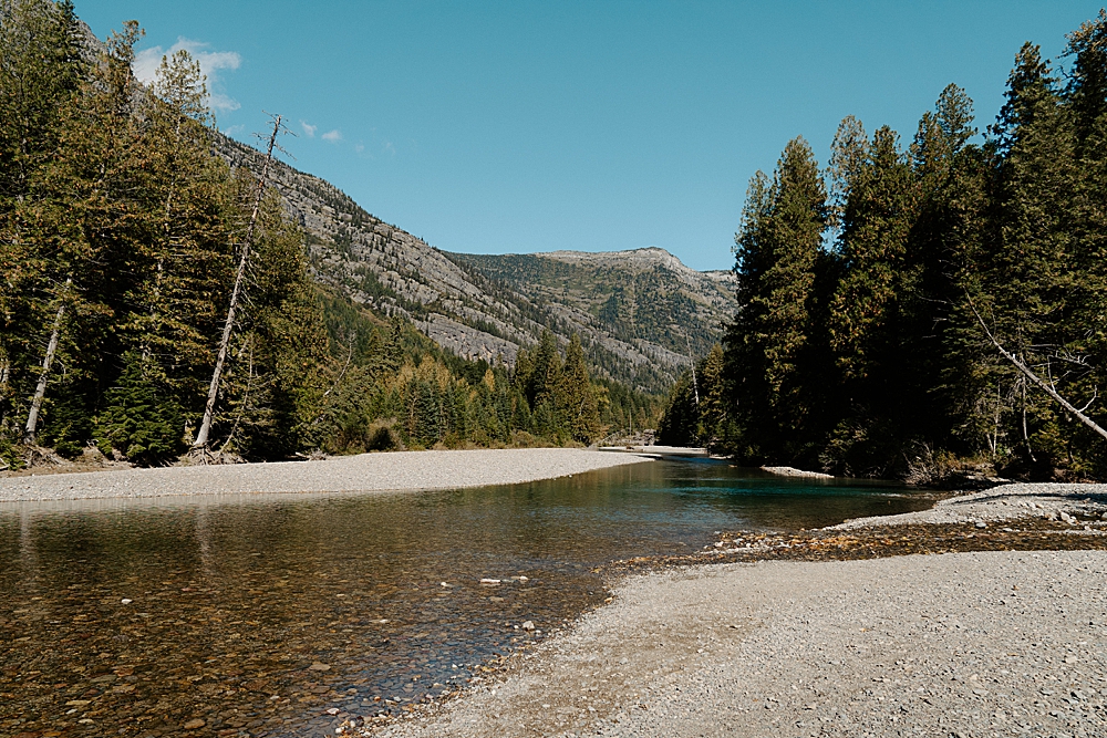 Avalanche Creek Picnic Area in Glacier National Park