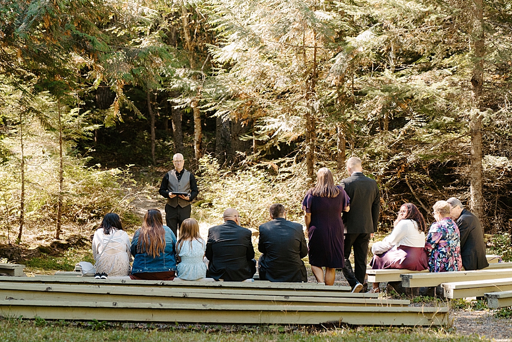 Avalanche Amphitheater small wedding ceremony location in Glacier National Park