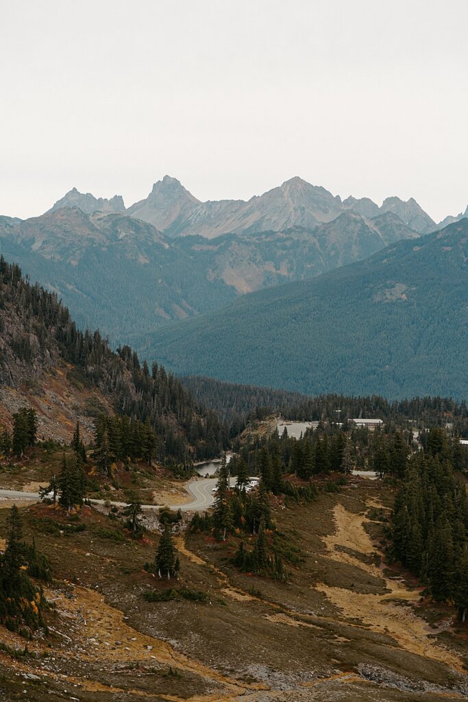 Mount Baker Highway, mountains, and fall colors